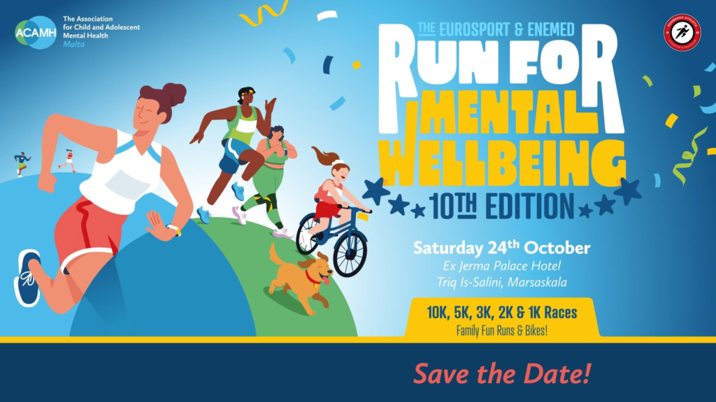 Eurosport and Enemed Run for Mental Wellbeing, tenth edition, Saturday 24 October at the former Jerma Palace Hotel in Marsaskala.