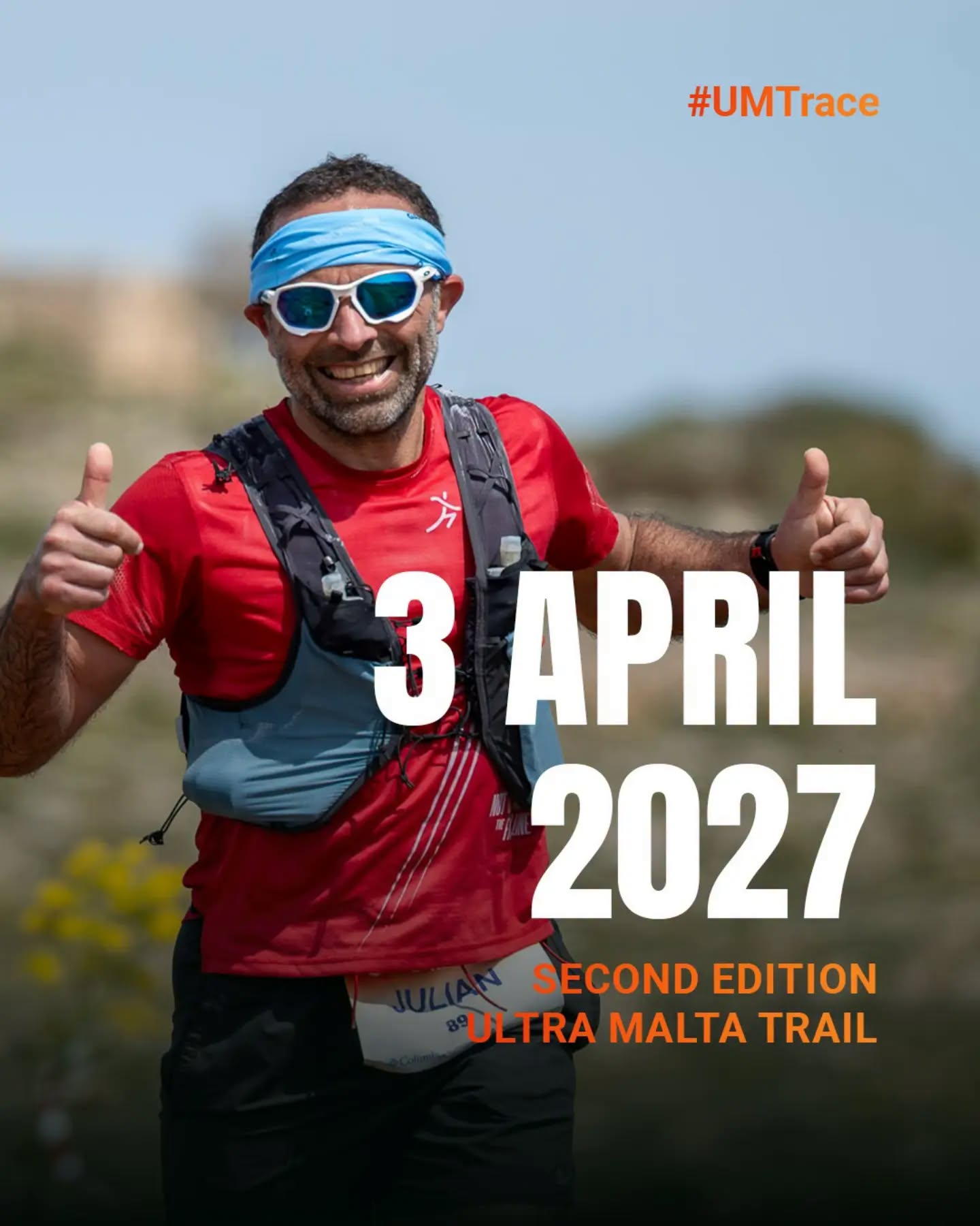 Ultra Malta Trail second edition, 3 April 2027.